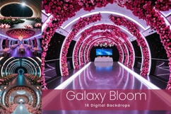 16 Galaxy Bloom Digital Backdrops Product Image 1