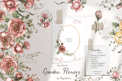 Watercolor Garden Flowers Bundle Product Image 1