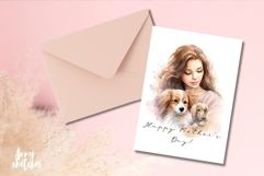 Mother&#039;s Day Card PNG - Dog Mom PNG Pet owner Gift Product Image 3