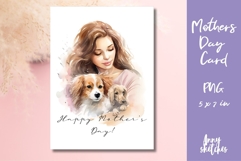 Mother&#039;s Day Card PNG - Dog Mom PNG Pet owner Gift Product Image 1