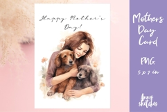 Mother&#039;s Day Card PNG - Dog Mom PNG Pet owner Gift Product Image 1
