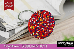 Glitter Texture Keychain PNG - Sparkle Glitter Keychain Product Image 1