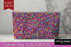 Glitter Texture Cosmetic Bag - Sparkle Glitter Makeup Bag Product Image 1