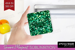 Glitter Texture Magnet Sublimation - Sparkle Glitter Square Product Image 1