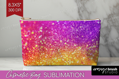 Glitter Texture Cosmetic Bag - Sparkle Glitter Makeup Bag Product Image 1
