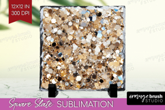 Glitter Texture Slate PNG - Sparkle Glitter Square Slate Product Image 1