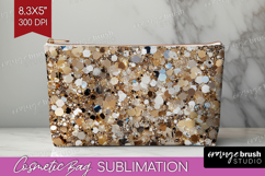 Glitter Texture Cosmetic Bag - Sparkle Glitter Makeup Bag Product Image 1