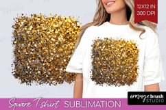 Glitter Texture Square Tshirt Background - Sparkle Glitter Product Image 1