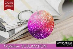 Glitter Texture Keychain PNG - Sparkle Glitter Keychain Product Image 1