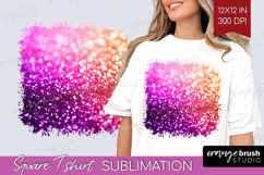 Glitter Texture Square Tshirt Background - Sparkle Glitter Product Image 1