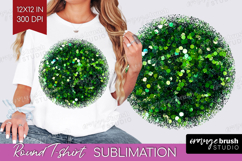 Glitter Texture Round Tshirt Background - Sparkle Glitter Product Image 1