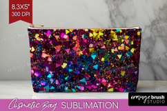 Glitter Texture Cosmetic Bag - Sparkle Glitter Makeup Bag Product Image 1