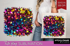 Glitter Texture Tote Bag - Sparkle Glitter Tote Bag PNG Product Image 1