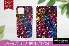 Glitter Texture Phone Case PNG - Sparkle Glitter Case PNG Product Image 1