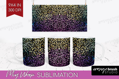 Glitter Texture Mug Wrap - Sparkle Glitter Mug PNG Product Image 1