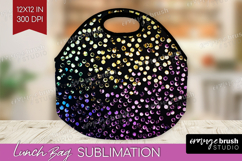 Glitter Texture Lunch Bag - Sparkle Glitter Lunch Bug PNG Product Image 1