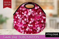 Glitter Texture Lunch Bag - Sparkle Glitter Lunch Bug PNG Product Image 1