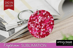 Glitter Texture Keychain PNG - Sparkle Glitter Keychain Product Image 1
