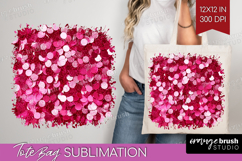 Glitter Texture Tote Bag - Sparkle Glitter Tote Bag PNG Product Image 1