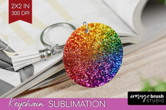 Glitter Texture Keychain PNG - Sparkle Glitter Keychain Product Image 1