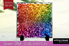 Glitter Texture Slate PNG - Sparkle Glitter Square Slate Product Image 1