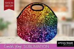 Glitter Texture Lunch Bag - Sparkle Glitter Lunch Bug PNG Product Image 1