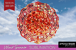 Glitter Texture Wind Spinner Sublimation PNG - Sparkle Round Product Image 1