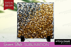 Glitter Texture Slate PNG - Sparkle Glitter Square Slate Product Image 1