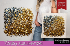 Glitter Texture Tote Bag - Sparkle Glitter Tote Bag PNG Product Image 1