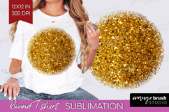 Glitter Texture Round Tshirt Background - Sparkle Glitter Product Image 1