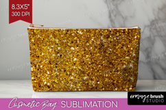 Glitter Texture Cosmetic Bag - Sparkle Glitter Makeup Bag Product Image 1