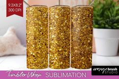 Glitter Texture Tumbler Wrap - Sparkle Glitter Tumbler PNG Product Image 1