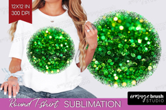 Glitter Texture Round Tshirt Background - Sparkle Glitter Product Image 1