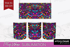 Glitter Texture Mug Wrap - Sparkle Glitter Mug PNG Product Image 1