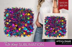 Glitter Texture Tote Bag - Sparkle Glitter Tote Bag PNG Product Image 1