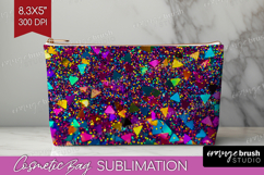 Glitter Texture Cosmetic Bag - Sparkle Glitter Makeup Bag Product Image 1