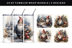 Gnome 20oz Tumbler Wrap | Sublimation PNG Bundle Product Image 2