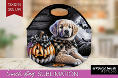 Golden Retriever Dog Lunch Bag Halloween Lunch Bug PNG Product Image 1