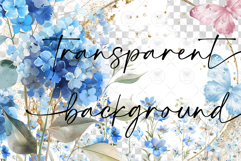 Hortensia Watercolor Clipart Product Image 2