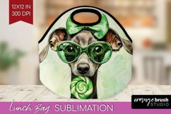 Greyhound St. Patricks Day Dog Lunch Bag Dog Lunch Bug PNG Product Image 1