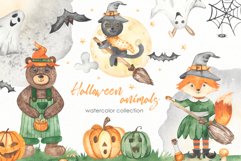 Halloween animals watercolor Product Image 1