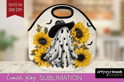 Cute Ghost Lunch Bag - Spooky Halloween Lunch Bug PNG Product Image 1