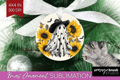 Cute Ghost Ornament PNG - Spooky Halloween PNG Sublimation Product Image 1