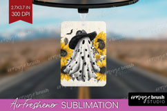 Cute Ghost Air Freshener PNG - Spooky Halloween PNG Product Image 1