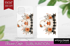 Cute Ghost Phone Case PNG - Spooky Halloween Case PNG Product Image 1