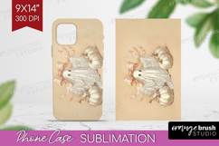 Cute Ghost Phone Case PNG - Spooky Halloween Case PNG Product Image 1