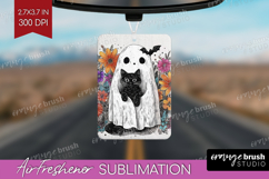 Cute Ghost Air Freshener PNG - Spooky Halloween PNG Product Image 1