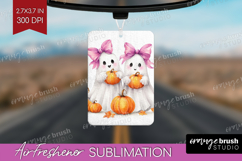 Cute Ghost Air Freshener PNG - Spooky Halloween PNG Product Image 1