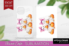 Cute Ghost Phone Case PNG - Spooky Halloween Case PNG Product Image 1