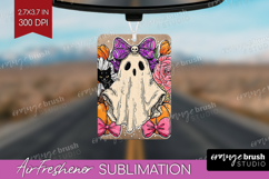 Cute Ghost Air Freshener PNG - Spooky Halloween PNG Product Image 1